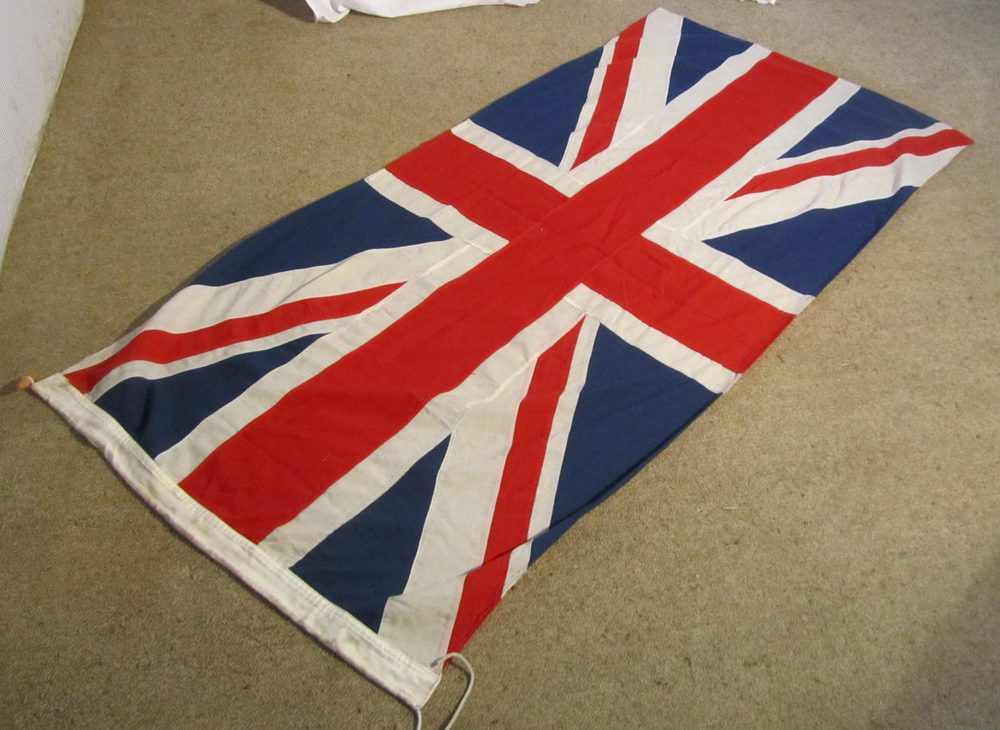 Antiques Atlas Large Vintage Sewn Union Jack Pole Flag