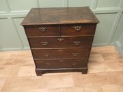 Late 18th Century Georgian Period Oak Chest Of Dra