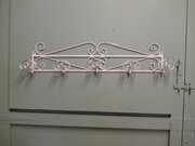 Long Retro Wrought Iron Hat And Coat Rack