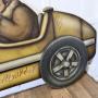 Model of Kissel Gold Bug Speedster  Trade Advertising  Sign