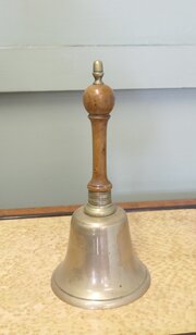 Old Brass Hand Bell, Town Cryer’s Or School Bell