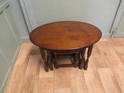 Oval Nest Of Tables In Oak By Old Charm