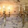 Pair of French Neo Classical Brass Wall Lights