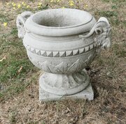 Ram’s Head Planter Superb Weathered Garden Urn