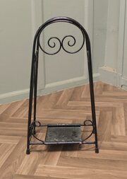 Retro Chic Wrought Iron Umbrella And Stick Stand