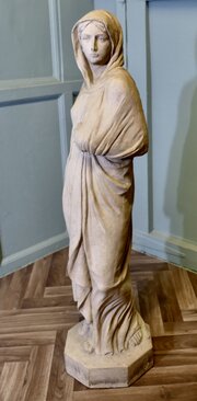 Royal Doulton Buff Terracotta Statue Of A Woman