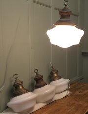 Set Of 4 Industrial Ceiling Lights