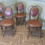 Set of 4 Thonet Bistro Bentwood Chairs 