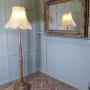 Tall Turned Beech Floor Lamp, Standard Lamp