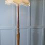 Tall Turned Beech Floor Lamp  Standard Lamp