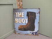 Traditional Large Iron Hanging Pub Sign. The Boot
