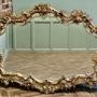  Very Large Rococo Style Gilt Wall Mirror