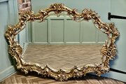  Very Large Rococo Style Gilt Wall Mirror