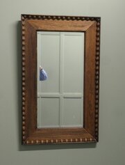 Victorian Carved Golden Oak Wall Mirror