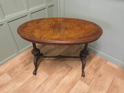 Victorian Oval Walnut Centre Or Hall Table  