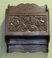Wall Hanging Carved Oak Cupboard