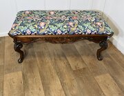 Window Stool Upholstered In Navy Liberty  Velvet