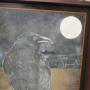Wooden Iron Framed Hanging Pub Sign The Raven  Signed