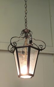 Wrought Iron Arts & Crafts Lantern