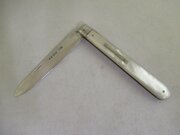 Silver & MoP-Fruit Knife-Hallmark-Sheffield 1873