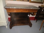 Antique French Marble Topped Console Table