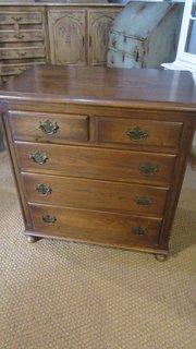 Vintage Ipswich Oak Chest Of Drawers
