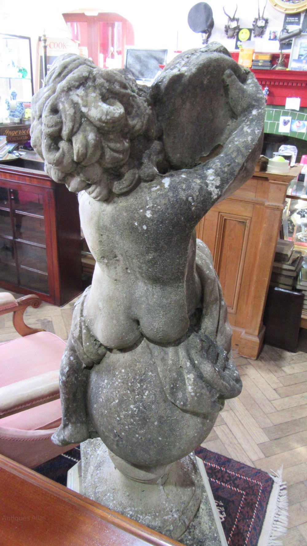 Antiques Atlas Vintage Weathered Statue Of A Putti
