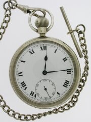 Military P/W Swiss Made Circa 1950 With Chain