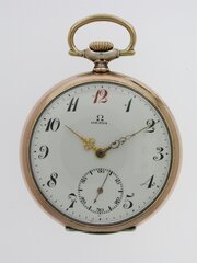 Omega Silver 0.800 Pocket Watch Swiss 1925