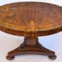 William IV Figured Rosewood Round Pedestal Table