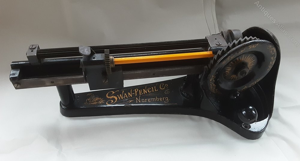 Antiques Atlas Rare Swan Pencil Sharpener. Victorian 1890's.