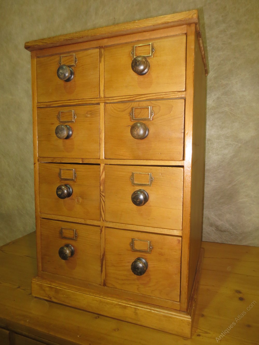 Pine Bank Of Drawers Antiques Atlas