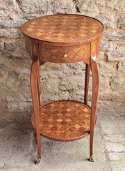 French Two Tier Kingwood Occasional Table 