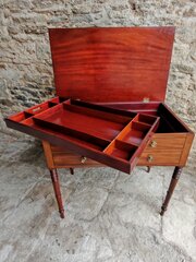 Mahogany Work / Side Table - Mid 19th Century