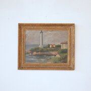 Early C20th Coastal Scene-oil On Board