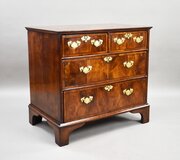 Antique Georgian Burr Walnut Chest Of Drawers