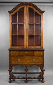 Antique Queen Anne Style Walnut Cabinet