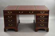 Edwardian Mahogany Pedestal Desk