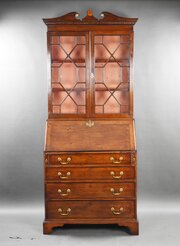 George III Oak Bureau Bookcase
