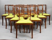 Set Of 10 Regency Style Dining Chairs