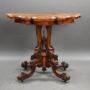 Victorian Burr Walnut Card Table
