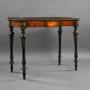 Victorian Burr Walnut Inlaid Card Table