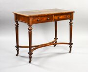 Victorian Burr Walnut Writing Table