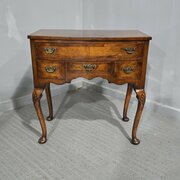 Burr Walnut Queen Anne Low Boy