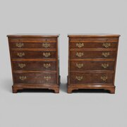 Excellent Pair Queen Anne Chests Drawers
