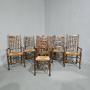 Excellent Set Eight Lancashire Dining Chairs