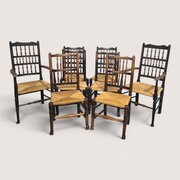 Harlequin Set Of Eight Kitchen Dining Chairs
