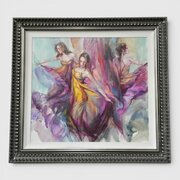 Huge Oil On Canvas Anna Razumovskaya
