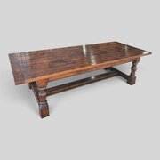 Huge Plank Oak Refrectory Farmhouse Kitchen Dining