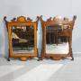 Lovely Pair Georgian Inlaid Mirrors